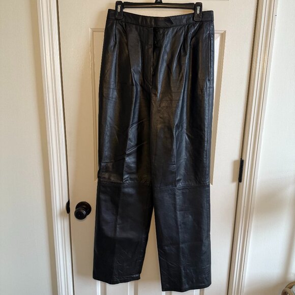 West Bay Saks Fifth Avenue Genuine Leather Pants